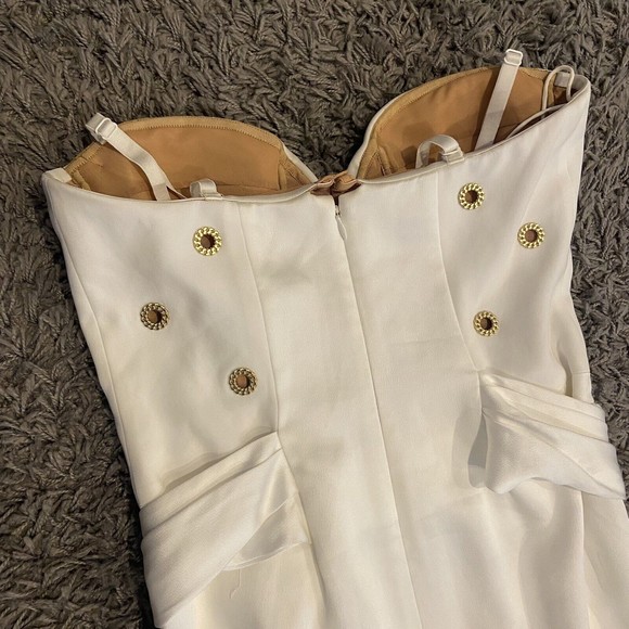 Jonathan Simkhai Chain Eyelet Bustier Midi Dress Size 4 $795.00 - Picture 14 of 16